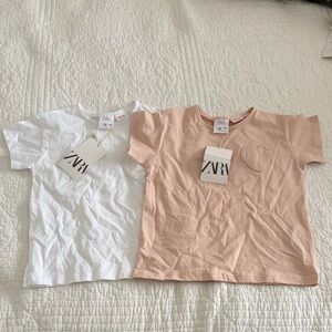 NWT Zara cotton summer tee shirts